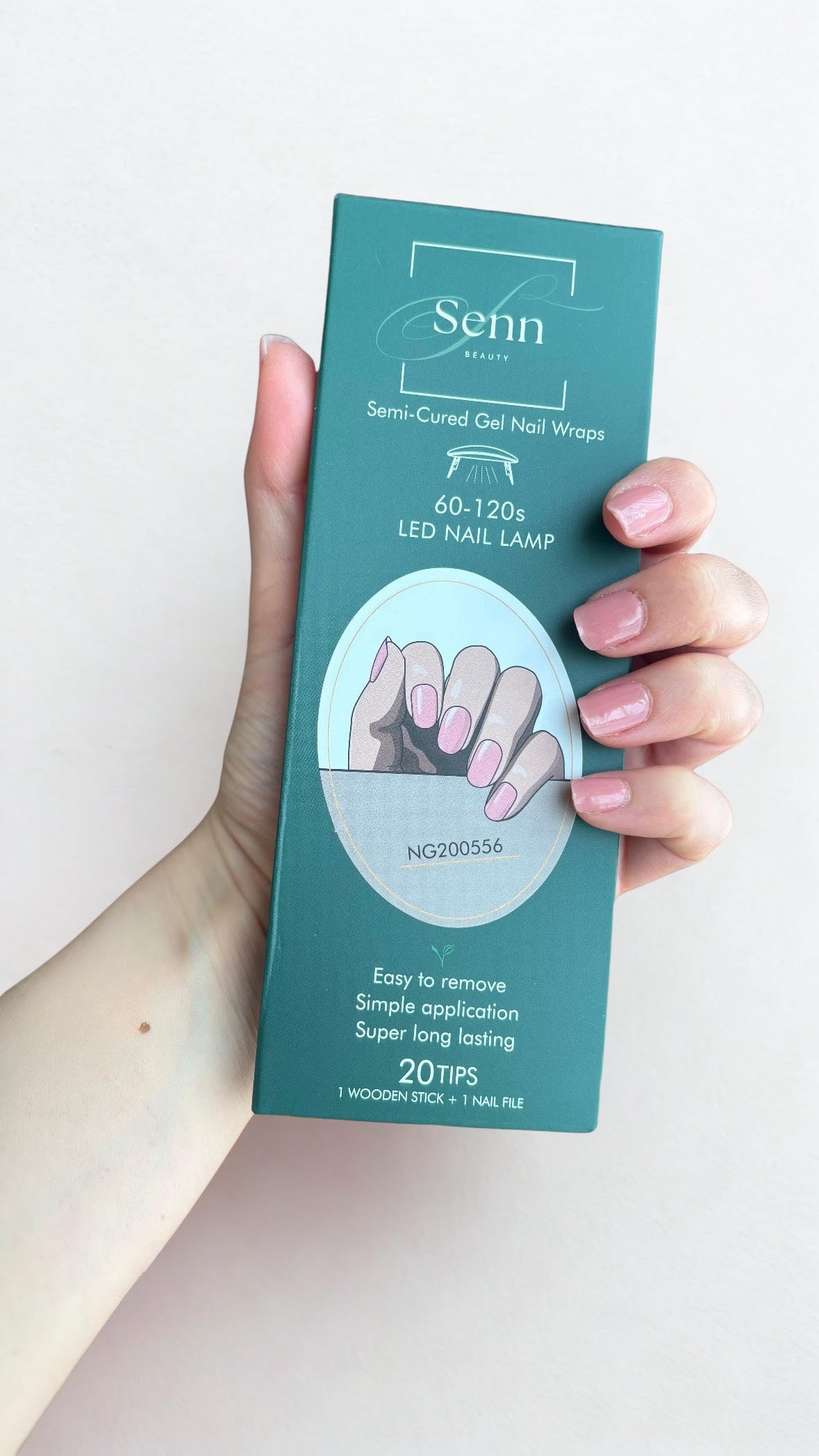 Semi-Cured Gel Nail Wraps - Bubble Blush