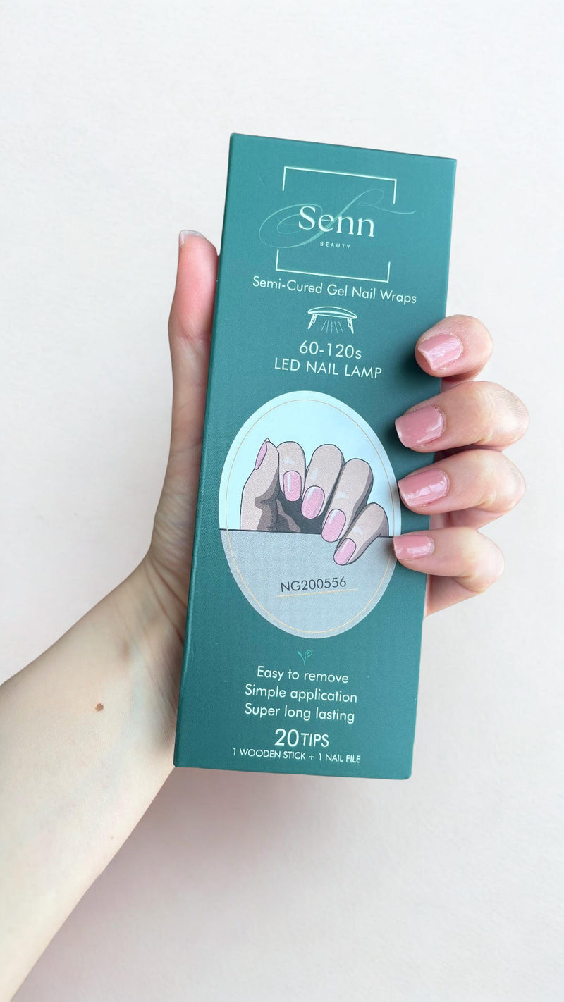 Semi-Cured Gel Nail Wraps - Bubble Blush