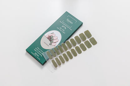 Semi-Cured Gel Nail Wraps - Sage Green