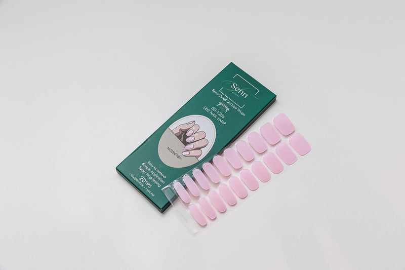 Semi-Cured Gel Nail Wraps - Pink Chrome