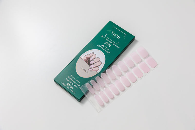 Semi-Cured Gel Nail Wraps - Sheer Pink