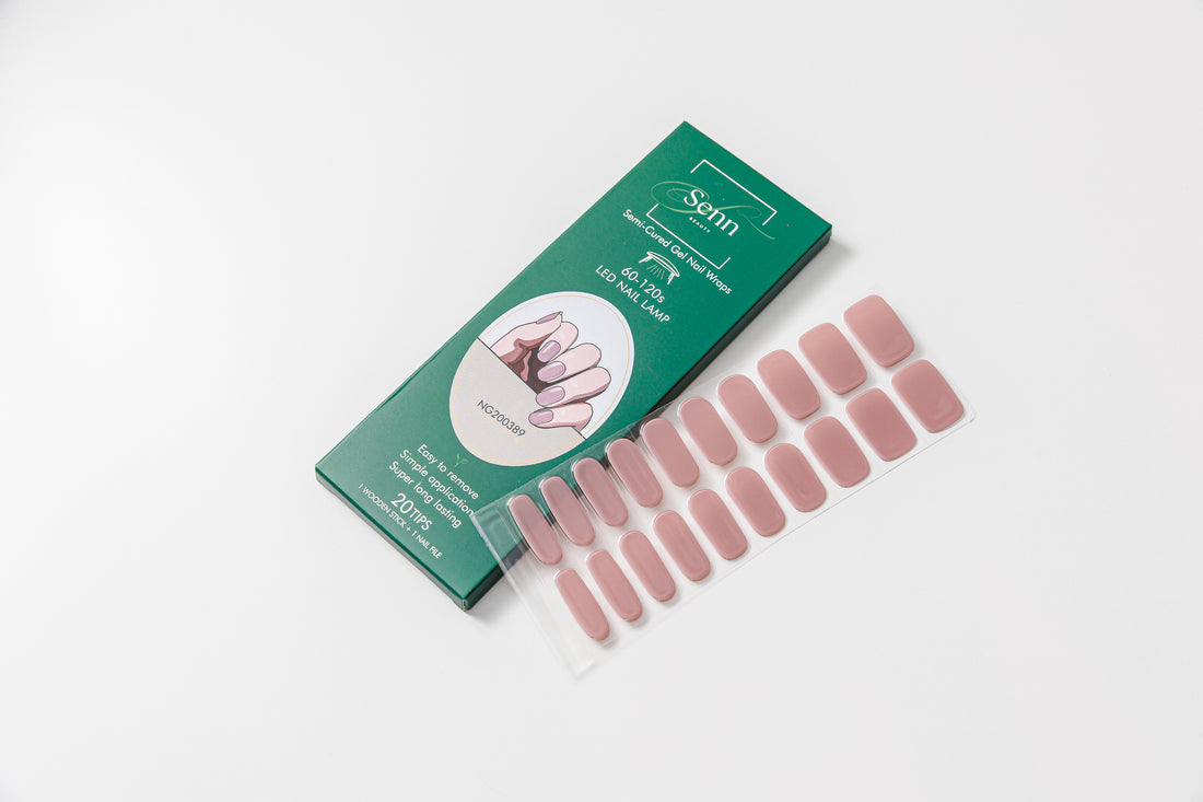 Semi-Cured Gel Nail Wraps - Beige Babe