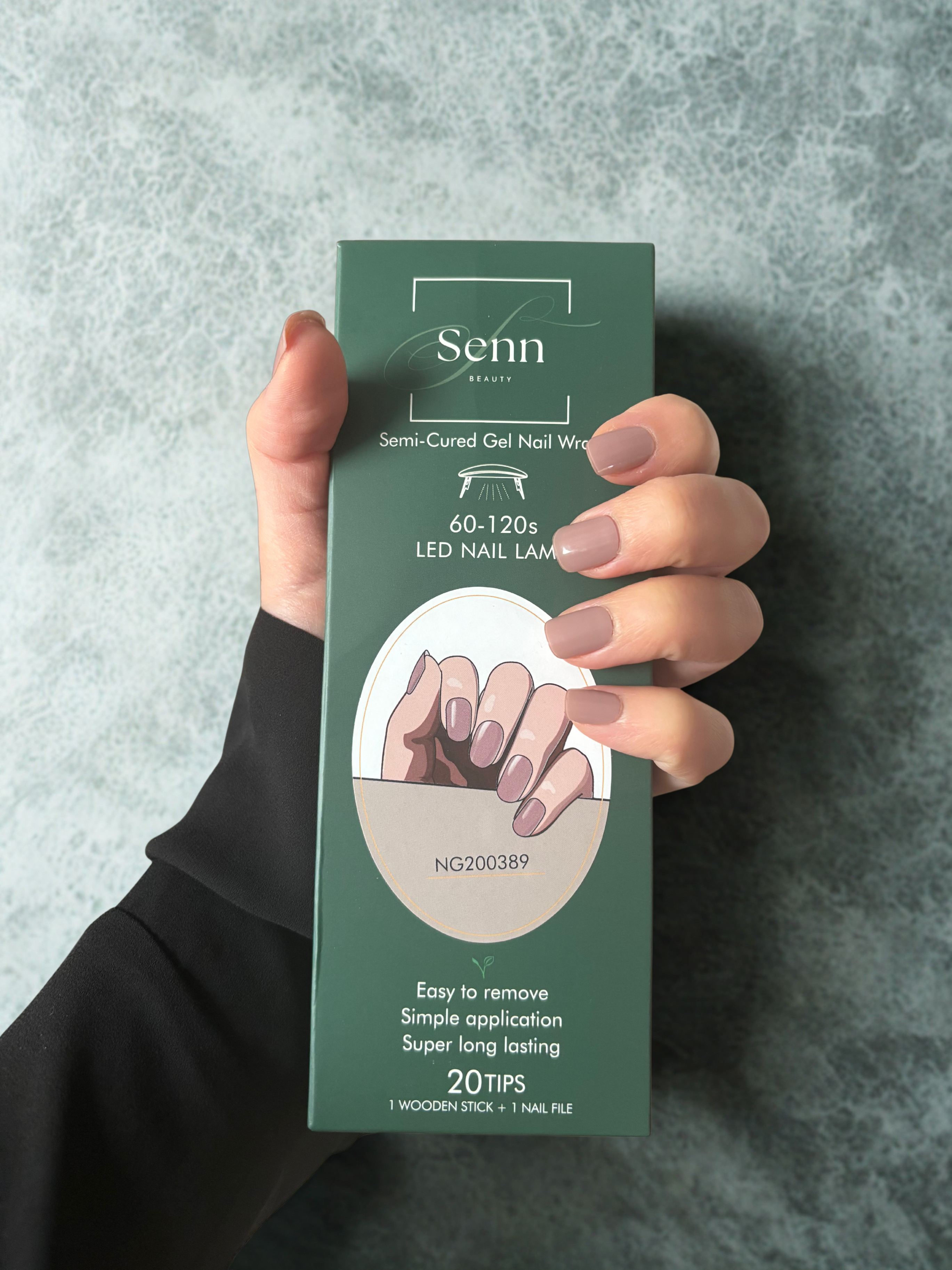 Semi-Cured Gel Nail Wraps - Beige Babe