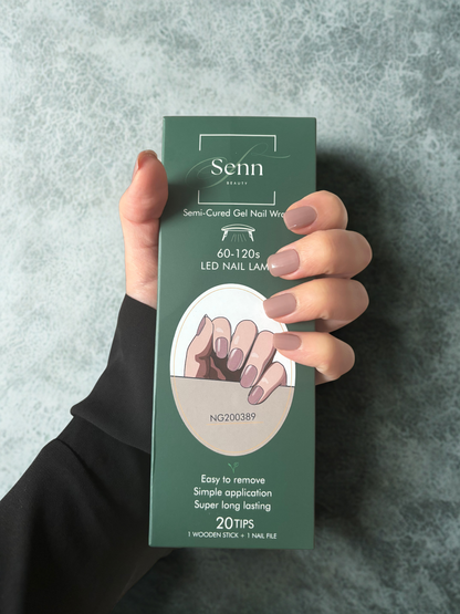 Semi-Cured Gel Nail Wraps - Beige Babe