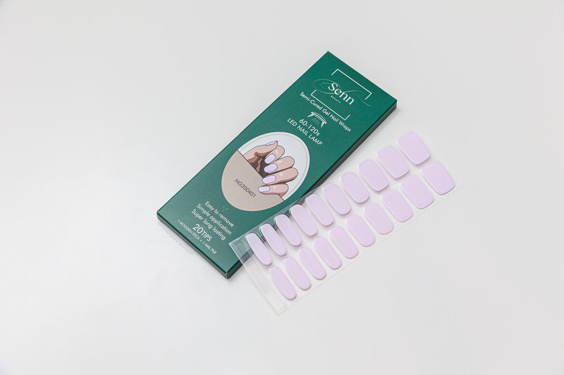 Semi-Cured Gel Nail Wraps - Pastel Pink