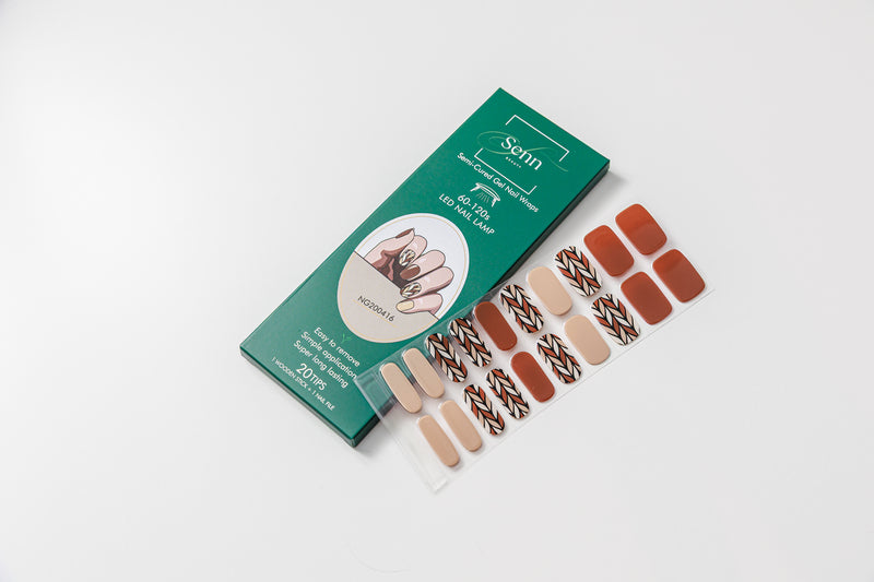 Semi-Cured Gel Nail Wraps - Autumn Shades