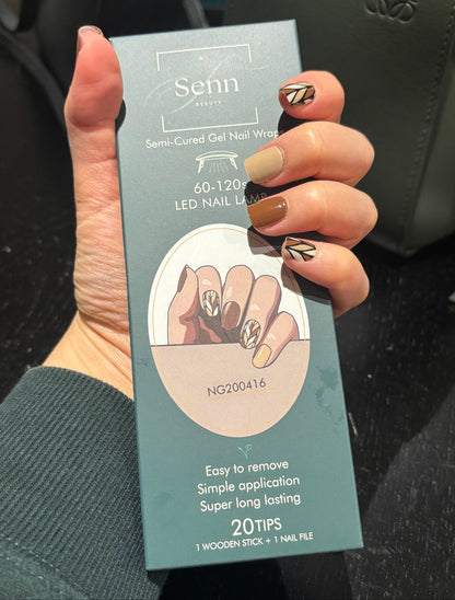 Semi-Cured Gel Nail Wraps - Autumn Shades