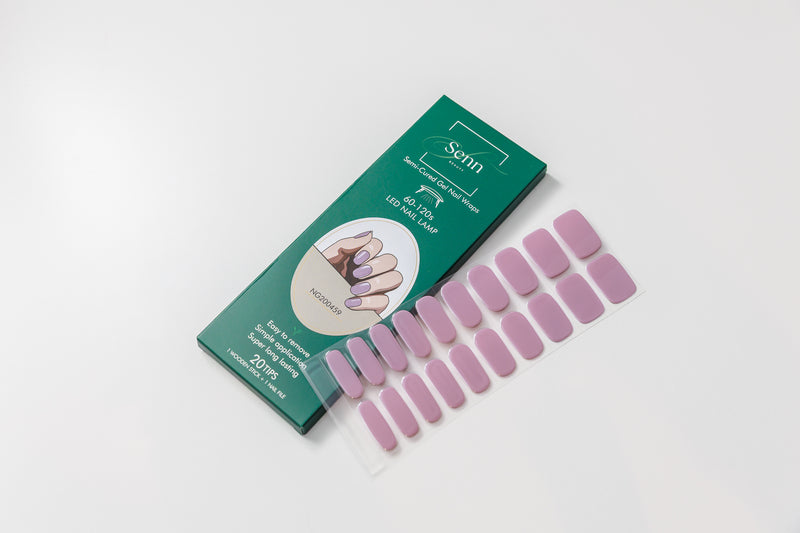 Semi-Cured Gel Nail Wraps - Lilac Purple