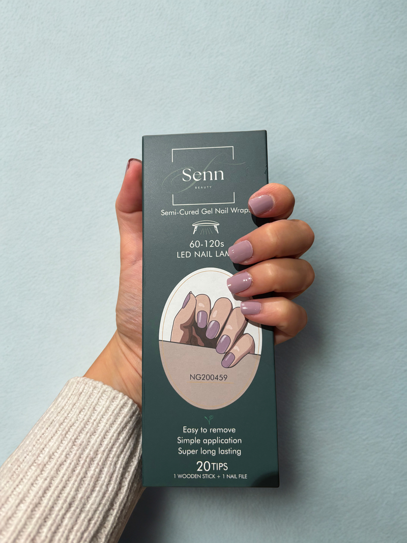 Semi-Cured Gel Nail Wraps - Lilac Purple