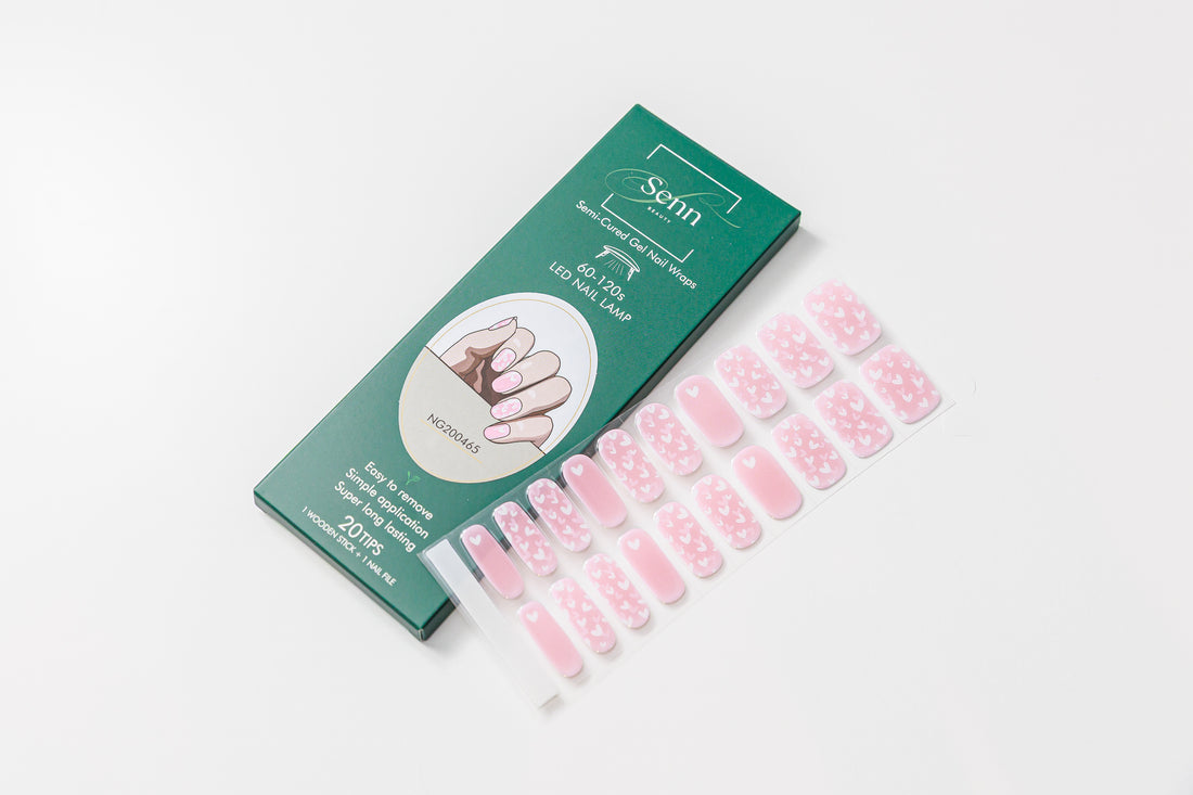 Semi-Cured Gel Nail Wraps - Little Love Pink