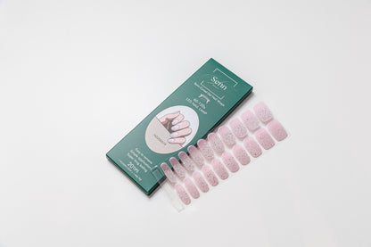 Semi-Cured Gel Nail Wraps - Frosted Rose