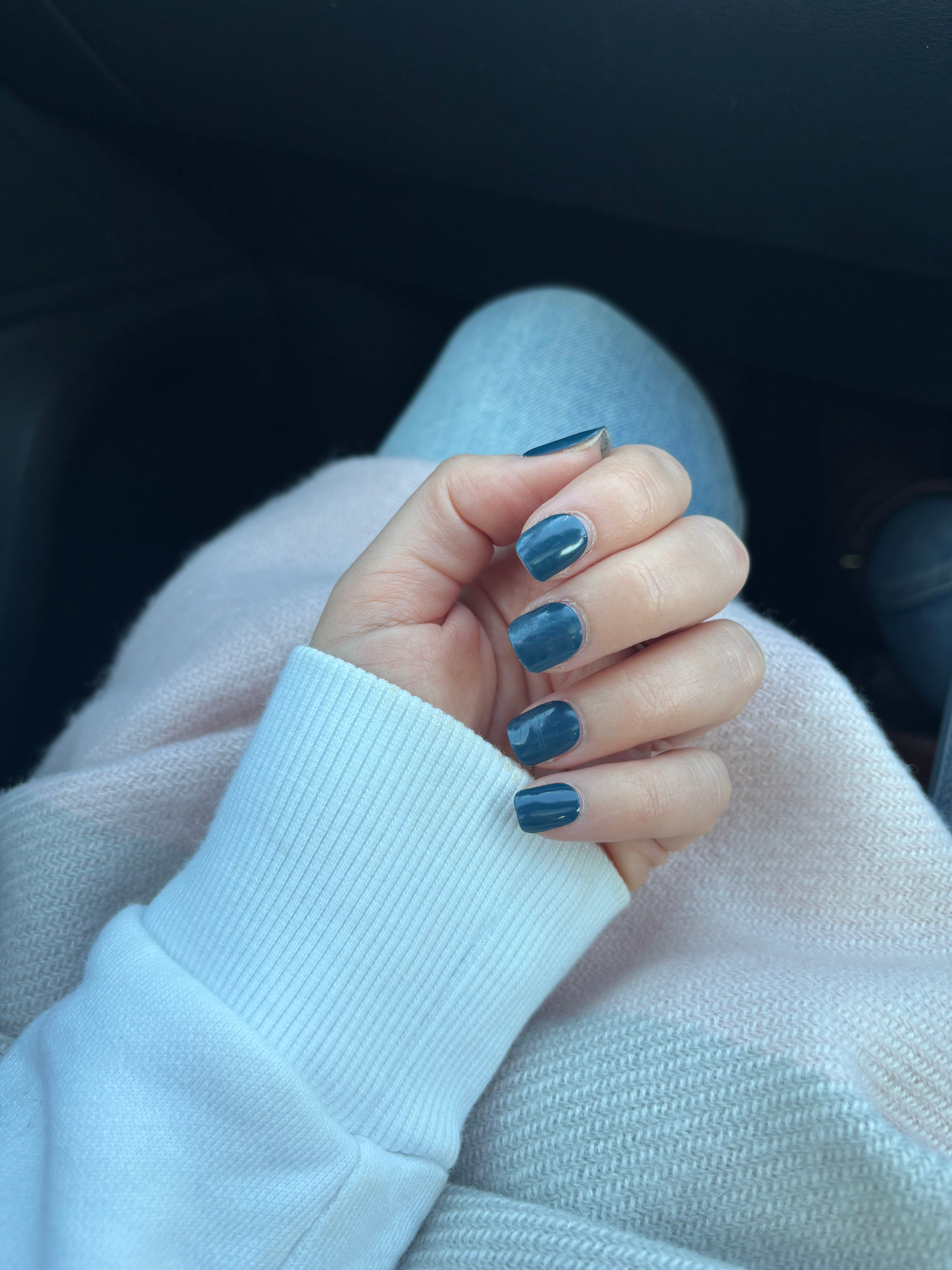 Semi-Cured Gel Nail Wraps - Obsidian Tide