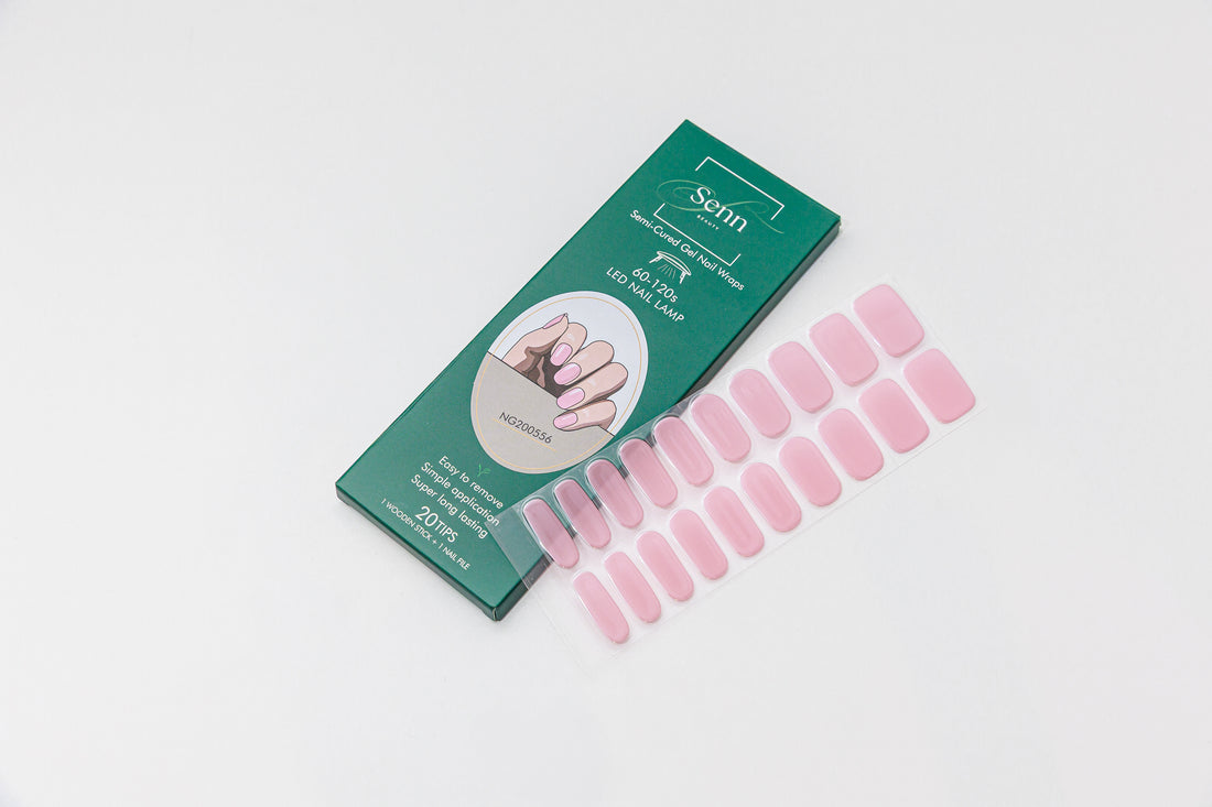 Semi-Cured Gel Nail Wraps - Bubble Blush
