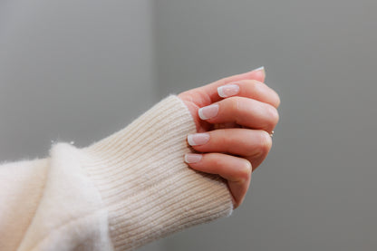 Semi-Cured Gel Nail Wraps - Classic French Tip